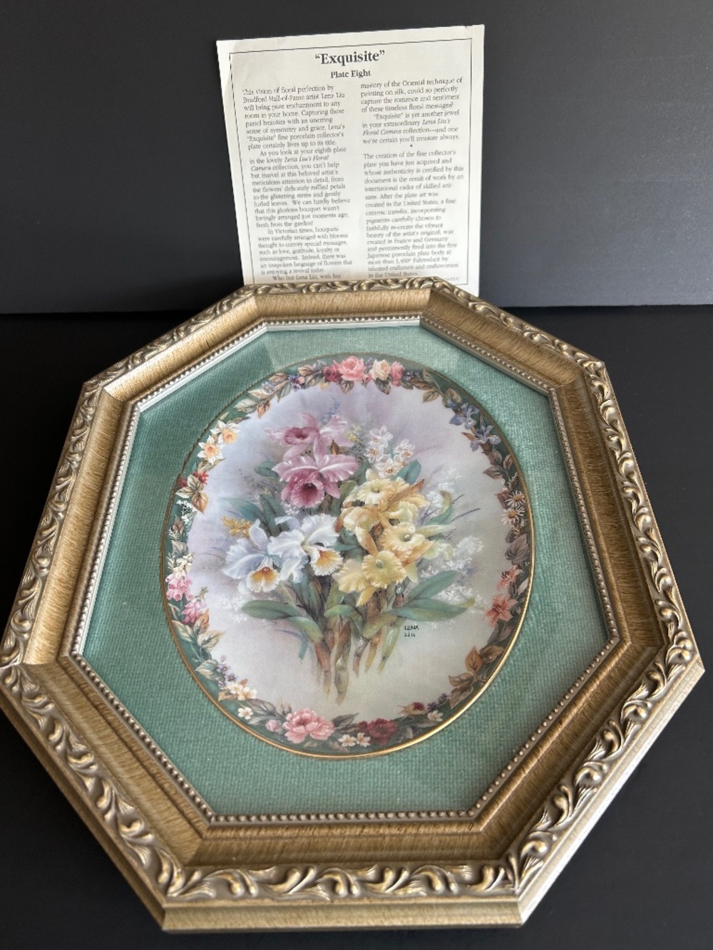 Bradford Exchange Lena Liu’s “Exquisite” plate